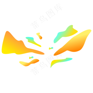 618电商流体渐变主题装饰素材