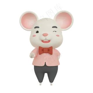 鼠年绅士老鼠,免抠元素