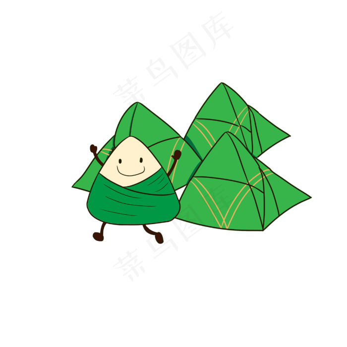 端午节卡通可爱粽子手绘