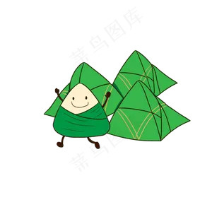 端午节卡通可爱粽子手绘