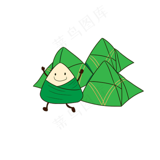 端午节卡通可爱粽子手绘