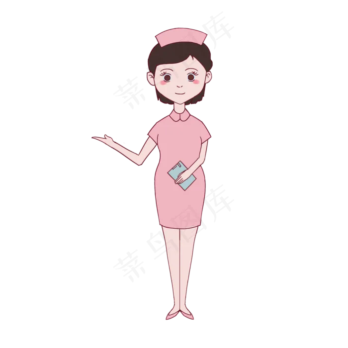 纯手绘医院女护士(2000*2000px 300 dpi )psd模版下载