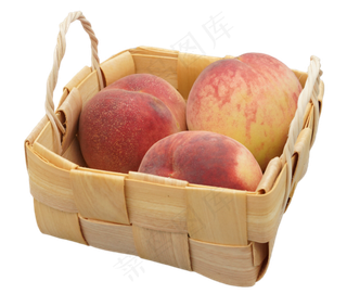 一篮水果桃子