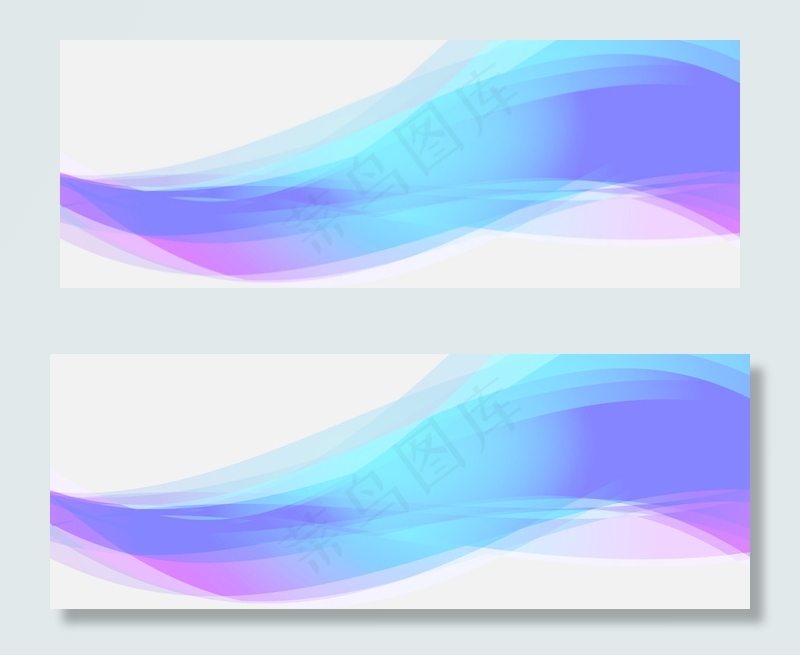 紫色渐变几何扁平化banner背景