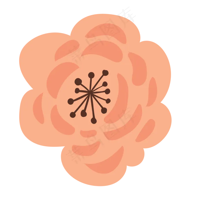 粉红色的玫瑰花朵免抠图(2083X2083(DPI:300))psd模版下载