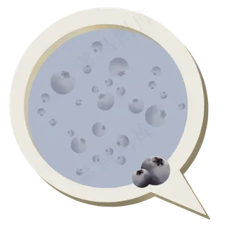 手绘水果小清新对话框