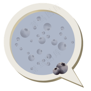 手绘水果小清新对话框