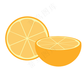半个西柚两种角度素材