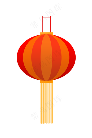矢量卡通红色灯笼,免抠元素