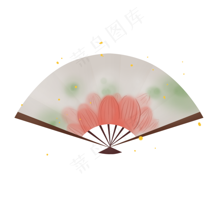 立春淡彩中国风莲花水墨荷叶荷花
