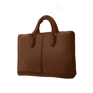 父亲节皮质手提包PNG免抠素材