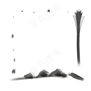 国风水墨边框 国风水墨边框