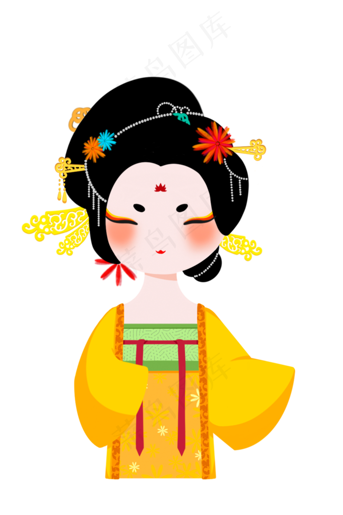 古代宫廷贵妃(2000X3000(DPI:300))psd模版下载