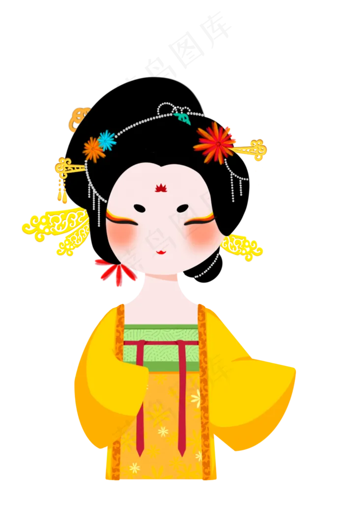 古代宫廷贵妃(2000X3000(DPI:300))psd模版下载