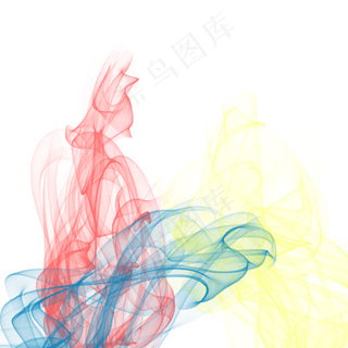 彩色的烟雾笔刷设计