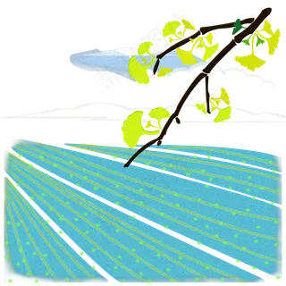 谷雨节气树木田野