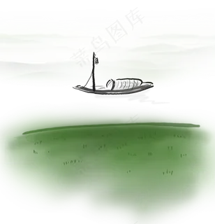 清明节 手绘草地,免抠元素