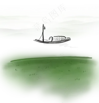 清明节 手绘草地,免抠元素