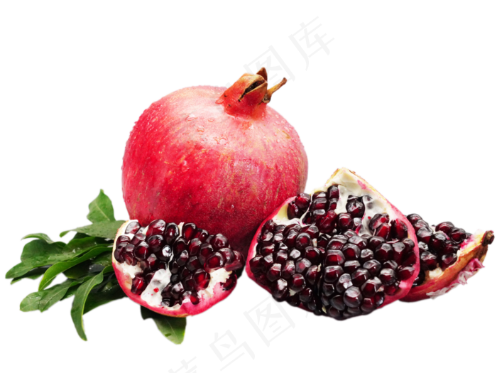 新鲜红皮石榴水果
