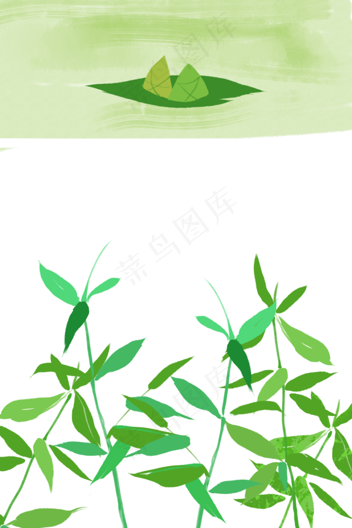 端午节粽子粽子叶(2362X3543(DPI:300))psd模版下载