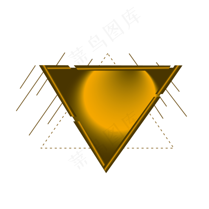 三角形电商金色背景