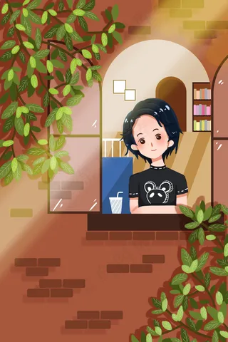 夏季夏日晴天乘凉