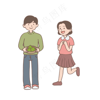 端午节吃粽子包粽子免抠元素下载