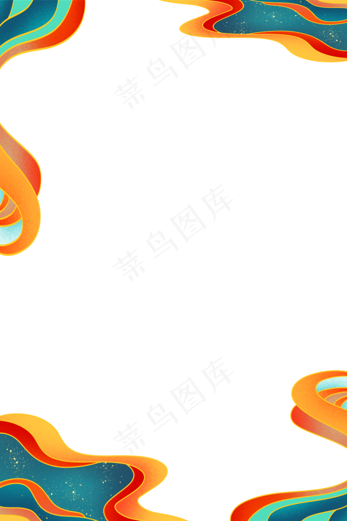 国潮新年装饰边框(2000X3000(DPI:96))psd模版下载