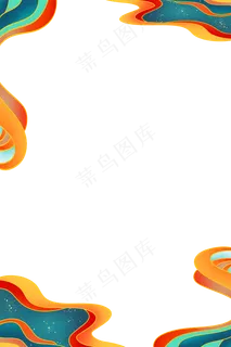 国潮新年装饰边框