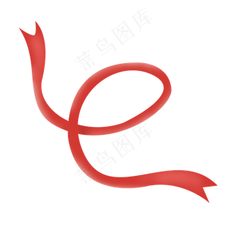 扁平化丝带装饰丝带绸带,免抠元素