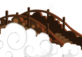 七夕鹊桥,免抠元素