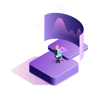 矢量卡通办公,免抠元素