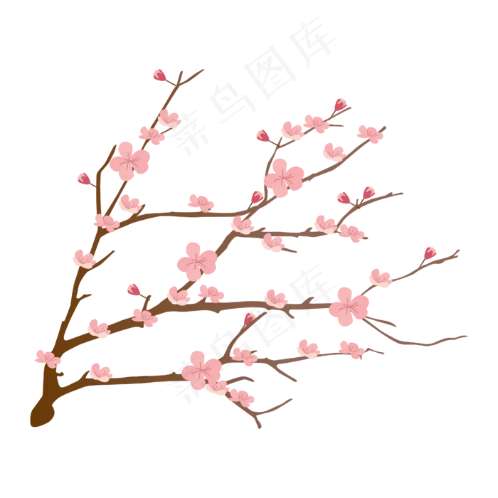 矢量免扣卡通樱花(4167*4167px 300 dpi )ai矢量模版下载