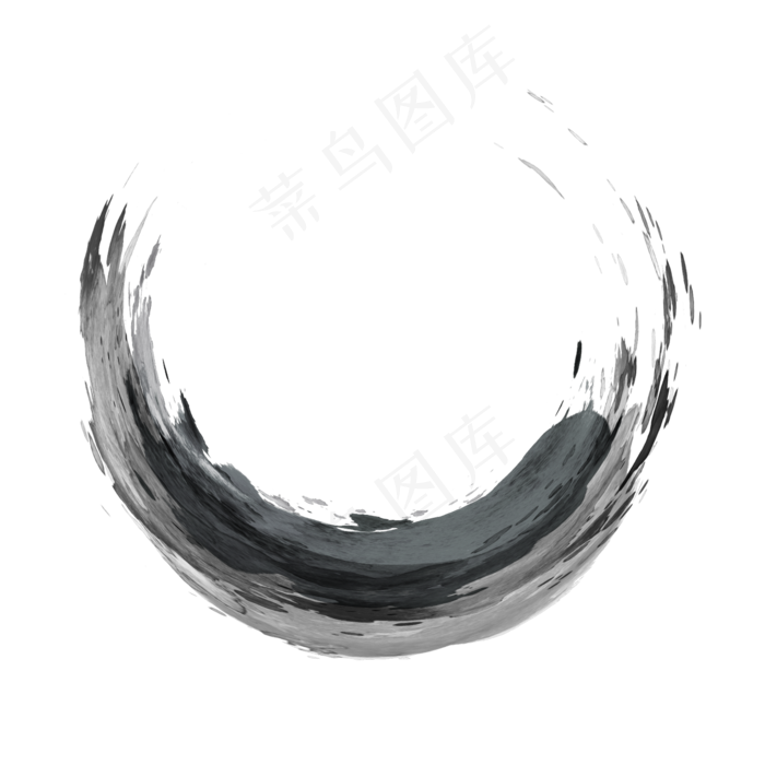 水墨圆形笔刷(2000X2000(DPI:300))psd模版下载