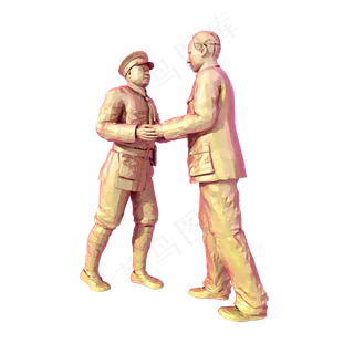 建军节雕塑png图