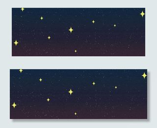 唯美梦幻四角星星空