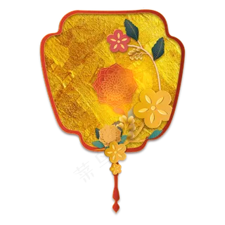 中国风古风扇子,免抠元素