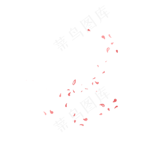 春天起风落叶花朵花瓣,免抠元素