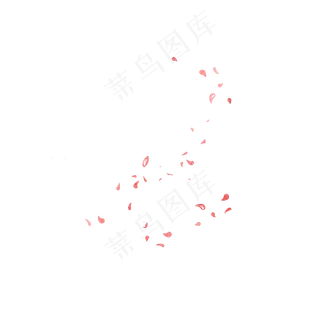 春天起风落叶花朵花瓣,免抠元素