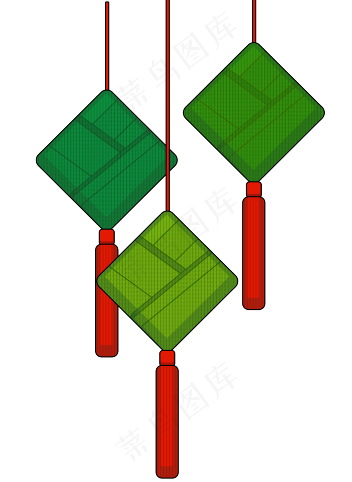 粽子香囊png素材(2000X2736(DPI:300))psd模版下载