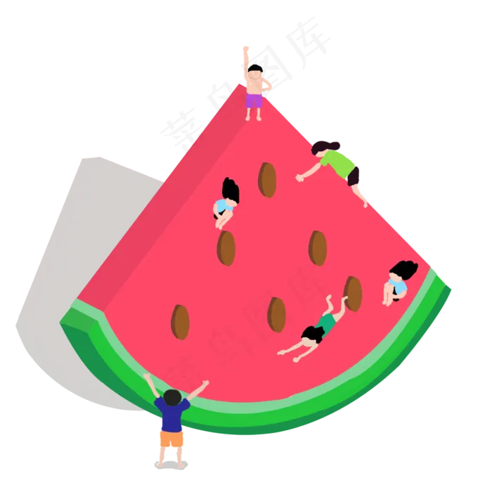 创意夏天西瓜设计元素,免抠元素(2000*2000px 300 dpi )psd模版下载
