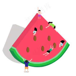 创意夏天西瓜设计元素,免抠元素