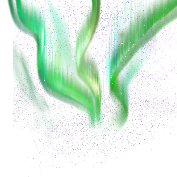 浪漫星空极光特效png免扣,免抠元素