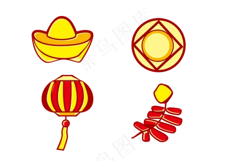 春节图标,免抠元素 春节图标,免抠元素