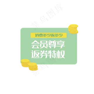 会员尊享返券特权