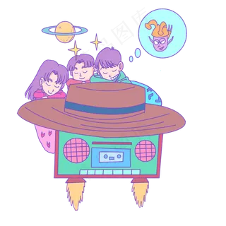 愚人节睡觉的小孩,免抠元素