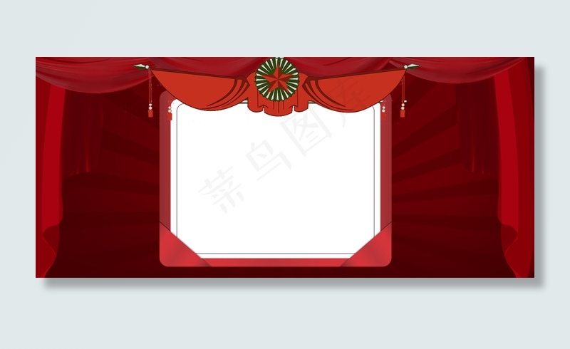 五一劳动节复古红色Banner背景背景图片素材