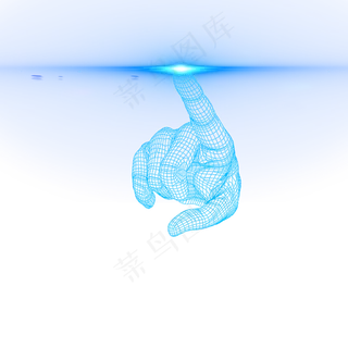 科技光人工智能手指特效,免抠元素