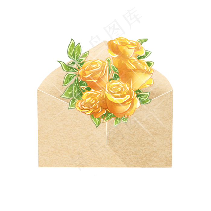 玫瑰花卉免抠素材