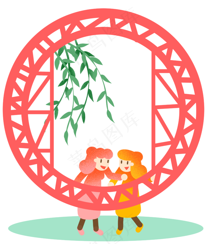 清明节中国风柳叶